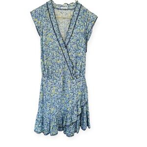 slim fit dress slacks Mint Green Strapless Floral Tulle Mini Dress | Embroidered Corset  Homecoming Dress main image 0